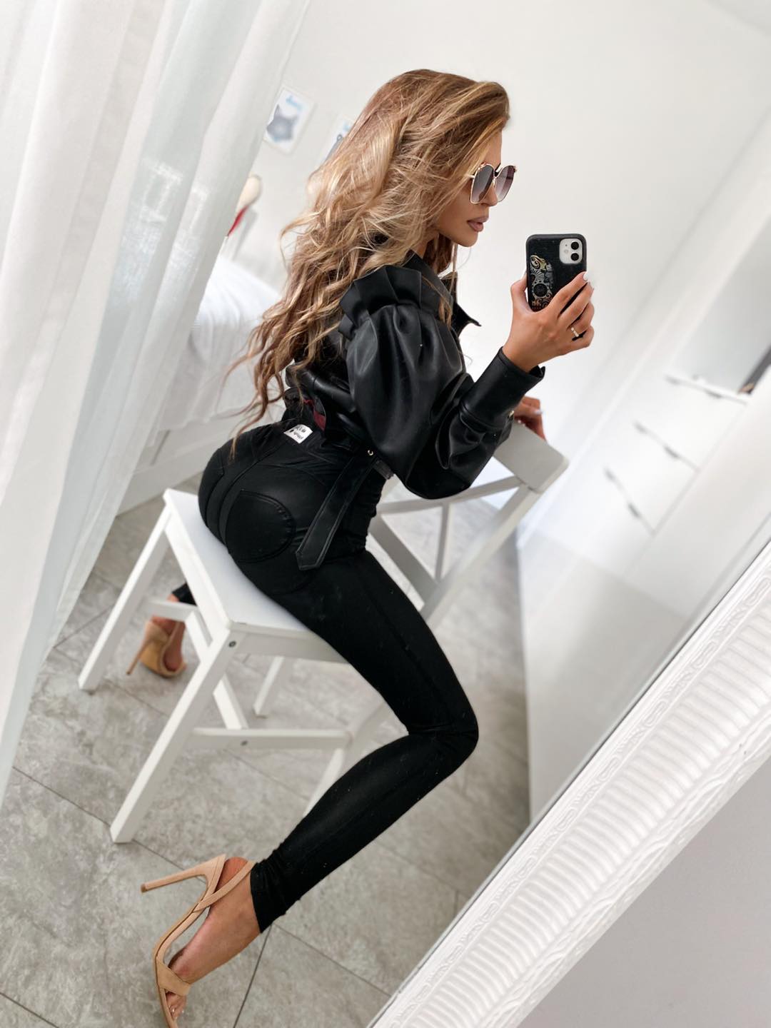 Jan Shiny Black Leggings ⋆ ELIXE FASHION