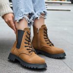 MULANKA Carmel Lace-Up Chelsea Ankle Boots