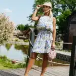 XANA Nica Blue Belted Dress