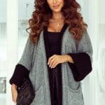 Lucy Grey & Black Cardigan