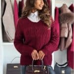 Bocca Petre Burgundy Jumper