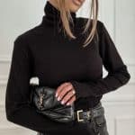 Bocca Lorna Black Turtle Neck Jumper