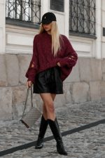 COCOMORE Sheridan Burgundy Jumper