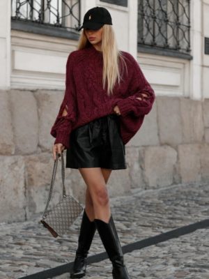 COCOMORE Sheridan Burgundy Jumper