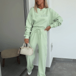 Rafeal Mint Sweatshirt & Trousers Set