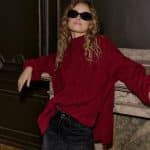 COCOMORE Tamiso Burgundy Jumper