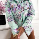 Denis Mint Flower Jacket