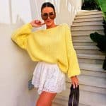 ELENA Women’s Bow-Back Jumper LEMON