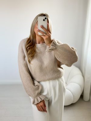 Elza Baby Alpaca Super Soft Beige Jumper