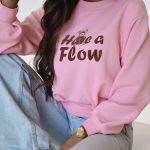 XANA HAVE A FLOW Pink Sweatshirt