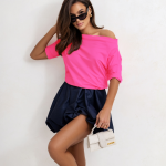 COCOMORE Jodie  Pink 3/4 Sleeve Top (Copy)