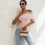 COCOMORE Jodie Light Powder Pink 3/4 Sleeve Top