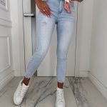 M Sara Belted Light Blue Trousers