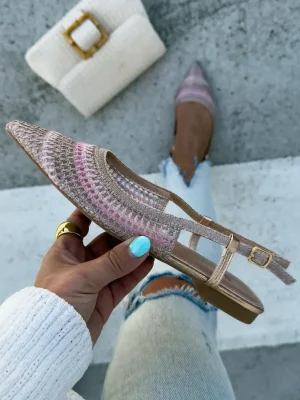 Adele PINK Flat Sandals
