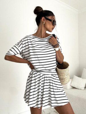 BOCCA White 3/4  Sleeve Jumpsuit