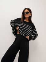 COCOMORE Helsinki Black & White Jumper - Image 2