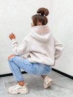 QUEEN Melange Beige Hoodie One Size
