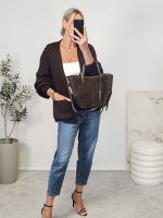 Bocca Dark Chocolate Short Cardigan
