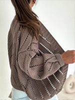 Bocca Diego Chocolate Short Cardigan - Image 4