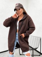 New York City Long Line Chocolate Hoodie