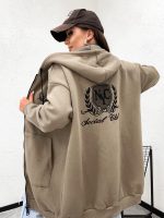 New York City Long Line khaki Hoodie - Image 2