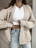 Bocca Beige Short Cardigan - Image 2