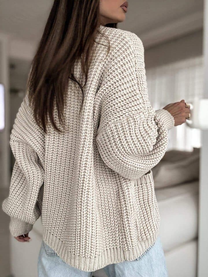 Bocca Beige Short Cardigan - Image 4