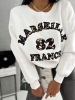 Marseille White Sweatshirt