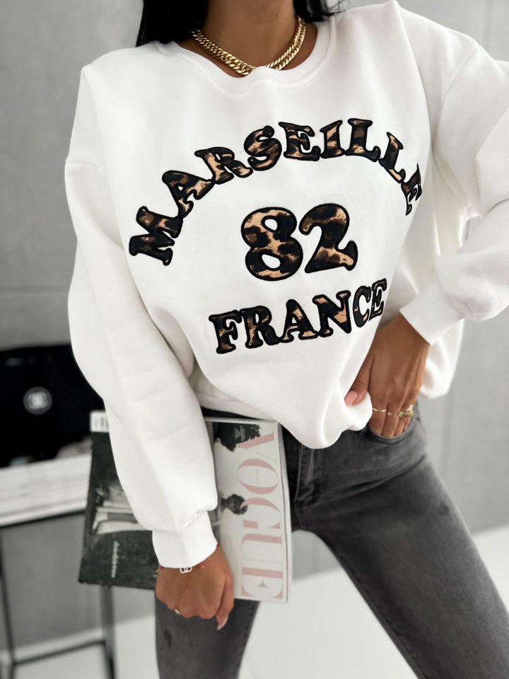 Marseille White Sweatshirt - Image 2