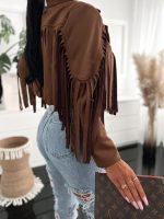 Petra Suede Chocolate Jacket One Size - Image 2