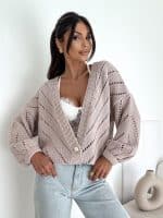 Bocca Diego Beige Short Cardigan - Image 2
