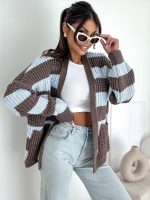 Bocca Chocolate & Blue Short Cardigan