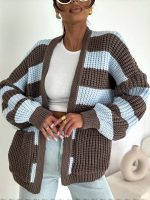 Bocca Chocolate & Blue Short Cardigan - Image 2