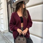 Bocca Burgundy Short Cardigan