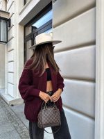 Bocca Burgundy Short Cardigan - Image 3