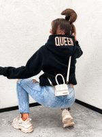 QUEEN Black Hoodie One Size