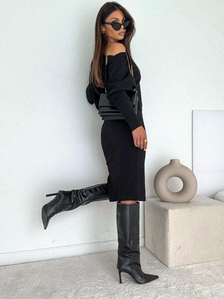 Bocca Luna Black Jumper & Skirt Set - Image 3