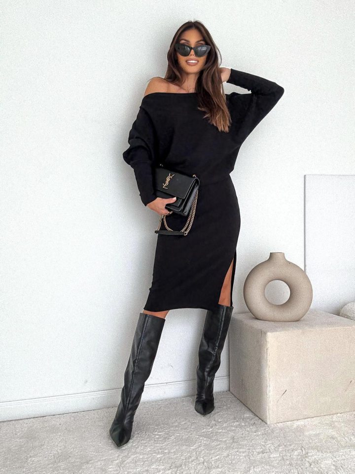 Bocca Luna Black Jumper & Skirt Set - Image 1