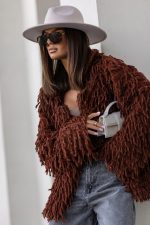 COCOMORE Moody Brown Short Cardigan - Image 2
