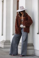 COCOMORE Moody Brown Short Cardigan
