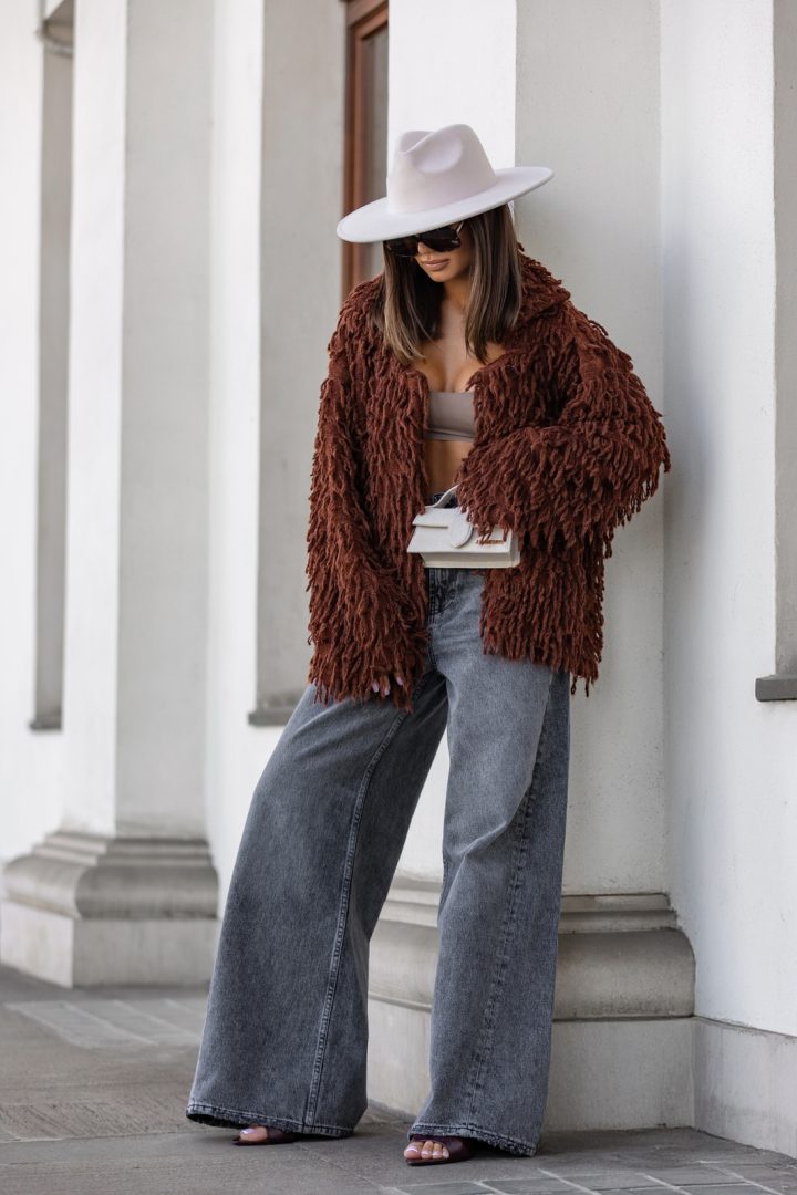 COCOMORE Moody Brown Short Cardigan - Image 1