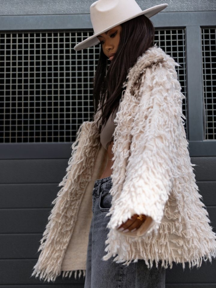 COCOMORE Moody Beige Short Cardigan - Image 4