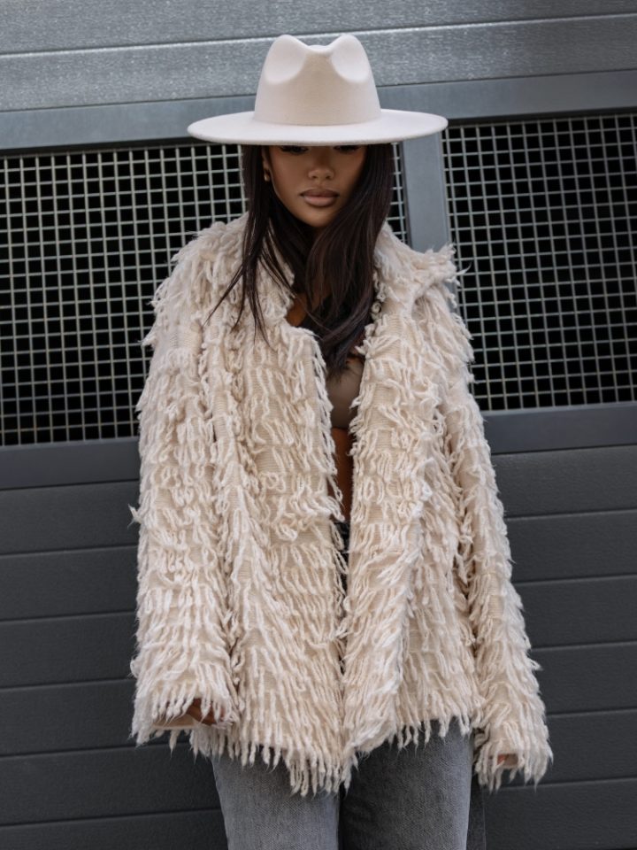 COCOMORE Moody Beige Short Cardigan - Image 3