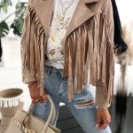 Petra Suede Beige Jacket One Size
