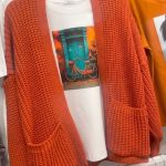 Bocca Orange Short Cardigan