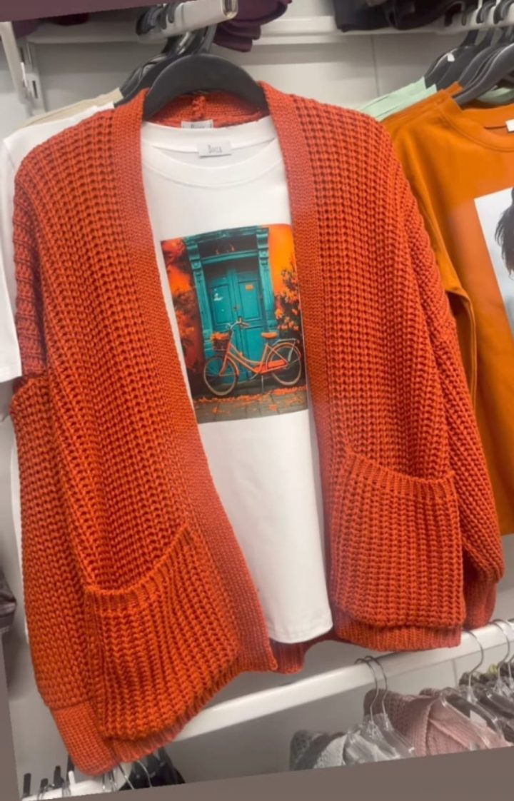 Bocca Orange Short Cardigan - Image 1