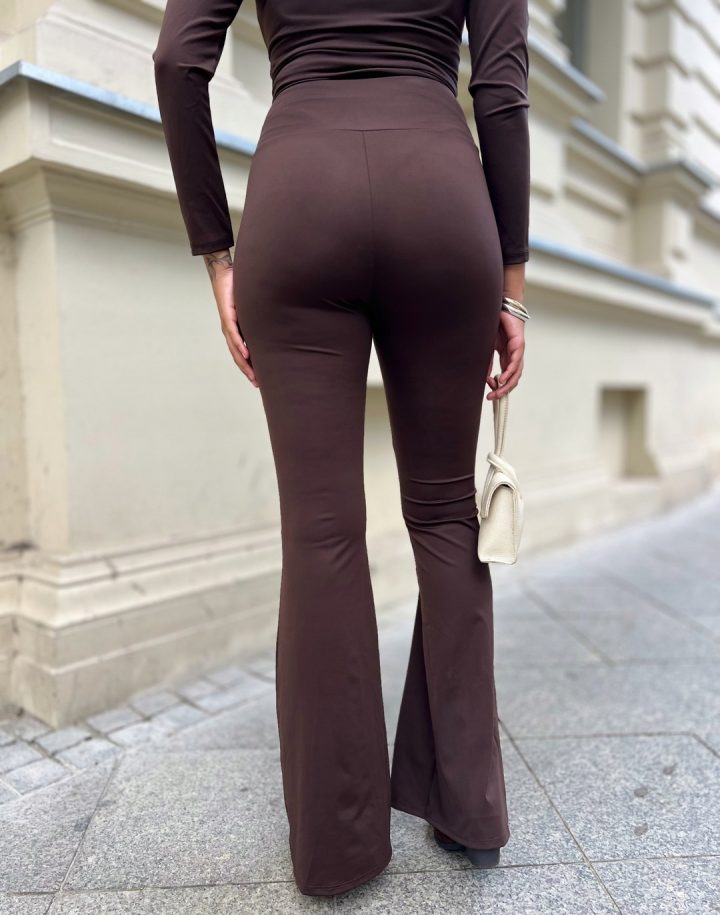 Kendal Brown Belted  Slimming Trousers - Image 3