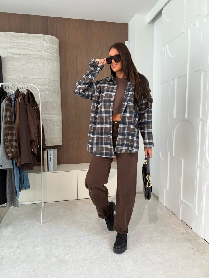 Bocca Martha BLUE & BROWN Shirt - Image 2