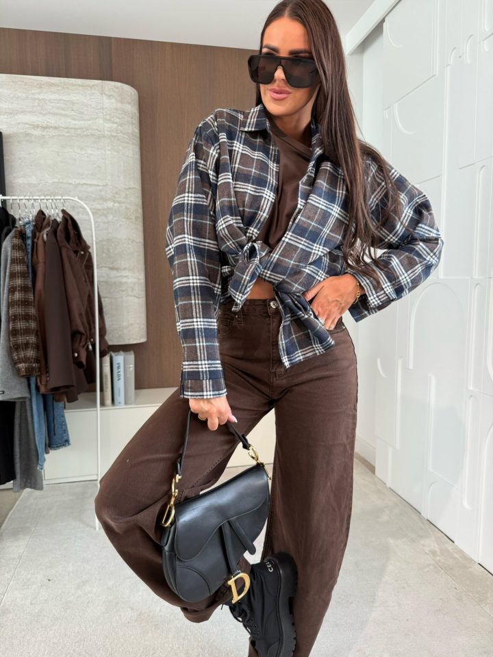 Bocca Martha BLUE & BROWN Shirt - Image 3
