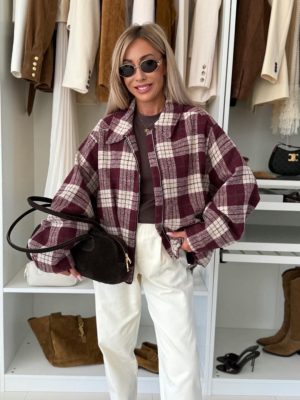 Lumina Burgundy Bomber Jacket